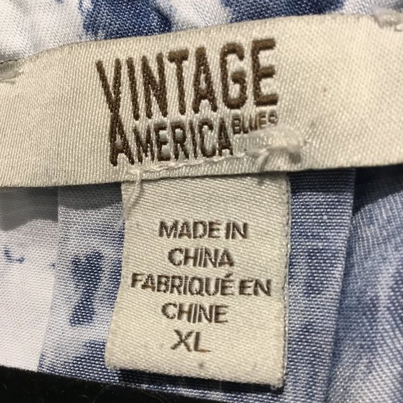 Vintage America Tie Dye Scoop Tie Neck Tunic - Picture 3 of 4